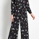 Modcloth Black Floral Everything & More Wide-Leg Jumpsuit Photo 0