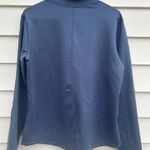 Nike  Blue Fitted Long Sleeve Polo Sweatshirt Photo 6