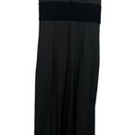 Jazz II Formal Black Velvet Accent Slit Front Sleeveless Maxi Gown Dress Size 10 Photo 12