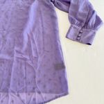 Torrid Purple Chiffon Clip Dot Puff Sleeve Top Size 2X Photo 6