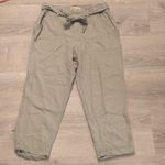 Democracy  high rise green cropped belted pants size 6 Photo 0