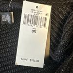 Ralph Lauren  Womens Boat Neck Ribbed Knit Sweater Plus Size 3X Black Shimmer Photo 7