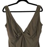 Spiegel Olive Green One Piece Skirt Swimsuit Size 14W Photo 4
