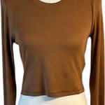 Madewell  Tan Long Sleeve Women's Top Photo 0