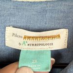Anthropologie  Pilcro Top Women's Blue 2X Juni Ruffled Denim Classic Boho Western Photo 5