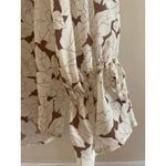 CHRISTY LYNN ($375 from Revolve) Printed 1005 Silk Peasant Blouse size S Small Tan Photo 2