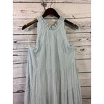 Women's Indigo Soul Light Blue Tiered Halter Maxi Dress Size L Size L Photo 2
