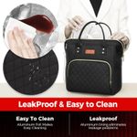 Lunch Bag Women: Insulated Lunch Box for Women Adults, Lunch Bag, Leakproof Lunch Tote Bags for Work with Adjustable Strap Reusable Cooler Tote Bag for Picnic,Camping, 8 Ice Packs Photo 3