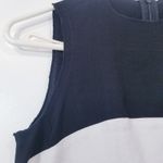 L'Agence Black White Color block Mini Dress Sleeveless Photo 2