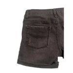 RSQ Jeans Denim Hampton MIDI Cuff Shorts Women's Size 1 Black Short Distressed Photo 6