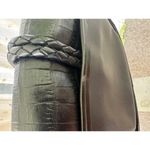 Brighton Vintage 399149 Cara Alligator Embossed Braided Leather Crossbody Purse Photo 5