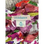 Sundance  Floral Print V Neck Flutter Sleeve Blouse Top Women's XL boho artisan Photo 1