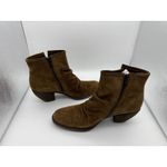Born Boots Womens 9.5 Brown Leather Booties 2.75" Heel Side Zip Travel Going Out Photo 4