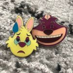 Disney  Cheshire Cat & White Rabbit Pins Photo 0