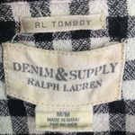 Denim & Supply Ralph Lauren Ralph Lauren Women’s Denim & Supply Shirt Black White Flannel Tomboy W-278 Sz M Photo 1