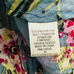 Aratta Silent Journey Dress Embroidered Beaded Semi Sheer Fairy Whimsy Size XL Blue Photo 2