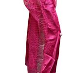 Naked Princess Silk Ella Deep V Chemise Sleep Lingerie Dress NWT Size Small Pink Photo 3