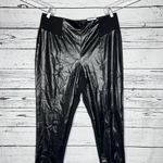 Inc international Concepts NWT XL Black Faux Leather Ponte Knit Skinny Leggings Photo 1