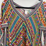 Trina Turk  Peruvian Stripe Kimono Swimsuit batwing spring Cover-Up Dress small Photo 3