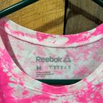 Reebok Pink and White Tie-Dye Tank Top Photo 1