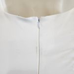 H:ours White Square Neck Corset Tie Front Bodycon Mini Dress Size XS Photo 5
