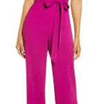 Lilly Pulitzer Kallie Ruffle Jumpsuit Bordeaux Berry Purple size 00 Photo 0