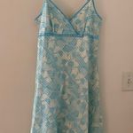 Studio 1940 VINTAGE  sun dress blue and white 100% cotton size 6 Photo 0