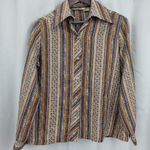 Lady Arrow 1970's Button Down Collared Shirt Orange Size L Photo 0