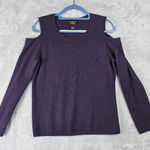 Peck & Peck  Luxury 100% Cashmere Sweater Women's Size Large Purple Photo 0
