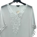 CPOKRTWSO Womens White Crochet‎ Beach Swimsuit Coverup Size 2X Photo 1