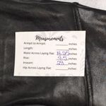 Spanx Black High-Waisted Shiny Faux Leather Sleek Leggings XL Photo 8