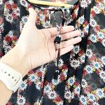 Sandro Black Floral Sheer Maxi Dress Photo 5