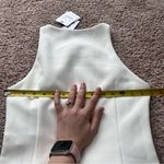 Misha Ida Midi Ruched Dress White Size 8 Photo 9