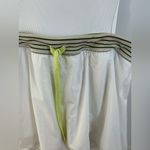 Elegant White Jumpsuit with Green Accents Size L Photo 4