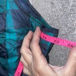 st. john's bay Puffer Green Checkered Winter Jacket Vest Women's Large Photo 6