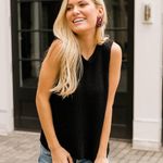 Gentle Fawn Dunbar Sleeveless Knit Tank - Black XS NWT New Blouse Fall Photo Photo 1