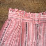 Parker Belted Striped Cotton Shorts Photo 4