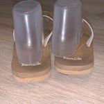 Sanuk  white sequined flip flops woman’s 10 Photo 5