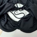 We Are HAH Keep It Up Top Rash Guard Cropped Open Back Underwire Black Size XS Photo 7