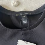 Stella & Dot Black Puff Sleeve Crewneck Photo 6