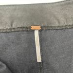 Free People  Faux Leather Pants Size 10 Sasha Cropped Crop Black Vegan Flare NWT Photo 5