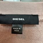 Diesel Vintage  Blush Pink Sheepskin Leather Studded Top Short Sleeve Size Med M Photo 9