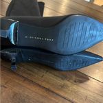 ZARA Trafaluc Black Stretch Kitten Heel Tall Boots Size 6.5 Photo 4