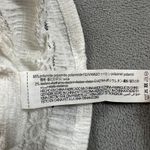 ZARA  Woman Tank Top Knit Top Sleeveless M White Crochet Lace Trim Textured NWT Photo 4