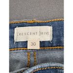 CRESCENT DRIVE‎ Blue Denim Five Pocket Faded Wash Skinny Jeans Size 30 outdoors Photo 3