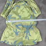Free People  Camo Print Utility Jacket Drawstring‎ Waist Lightweight Size S Photo 3