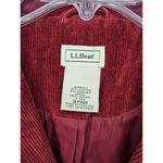 L.L.Bean  red corduroy vintage 90s button blazer coat cotton 4 regular. Photo 4