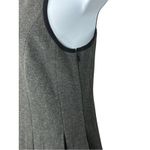 Anthropologie Shades of Grey Pleated Fit & Flare Dress Gray Black Trim 8 NWT Photo 7