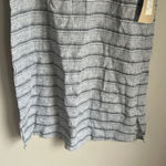 Habitat NEW  - Linen Black Striped Dress Photo 4