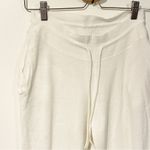Nasty Gal  Size 4 White Soft Knit Pull On‎ Ankle Jogger Drawstring Lounge Pants Photo 1